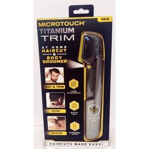 Microtouch Titanium  Trim  At Home Haircut & Body Groomer with Light NEW